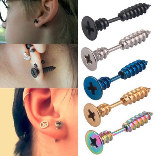 Uhani iz nerjavečega jekla VIJAK - slika 4