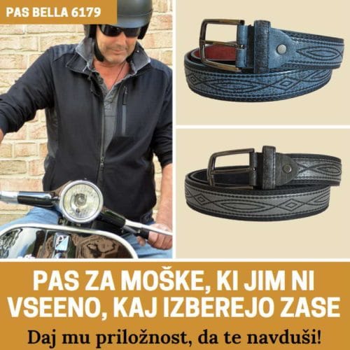 Pas za hlače umetno usnje BELLA 6179 - slika 2