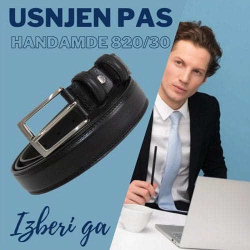 Pas za hlače usnje HANDMADE 820/30 - slika 4