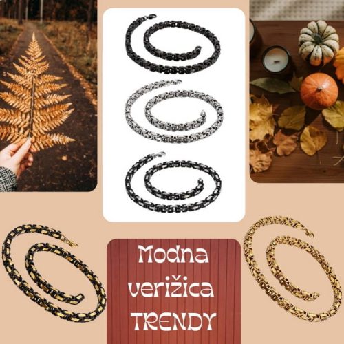 Moška jeklena verižica TRENDY - slika 10