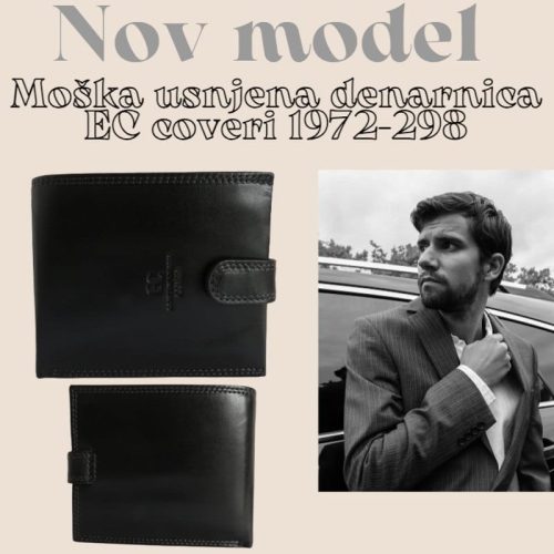 Moška usnjena denarnica EC COVERI 1972-298 - slika 7