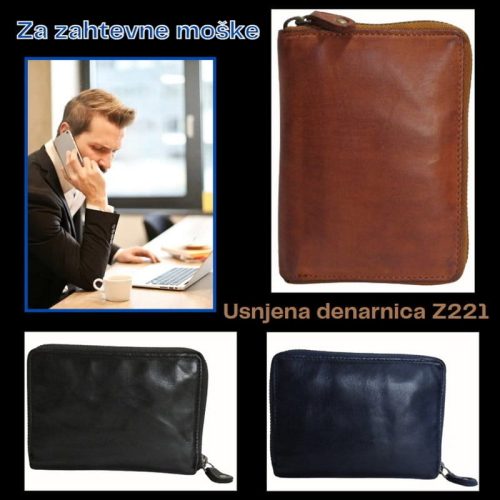 Moška usnjena denarnica Z221 - slika 10