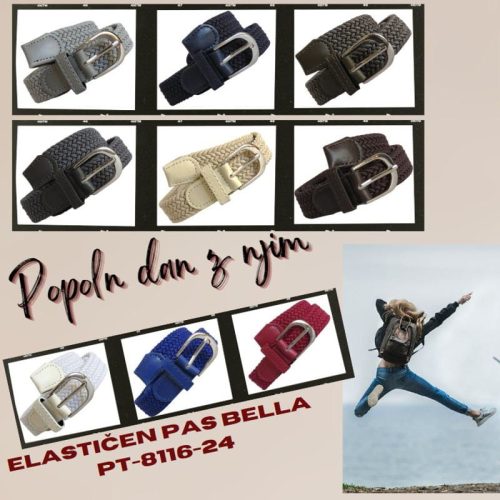 Elastičen pas za hlače BELLA PT-8116-24 - slika 31