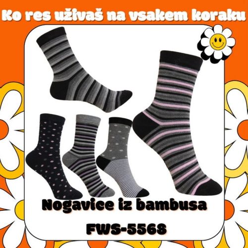 Nogavice iz bambusa FWS-5568 - slika 9