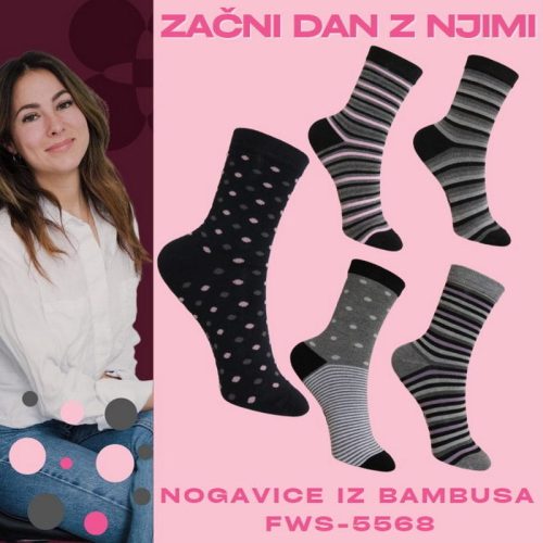 Nogavice iz bambusa FWS-5568 - slika 10