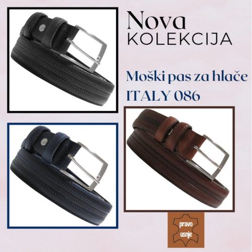 Pas za hlače usnje ITALY 086 - slika 5