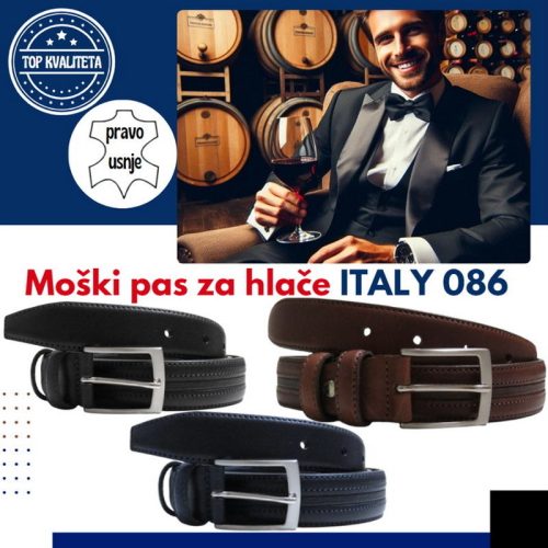 Pas za hlače usnje ITALY 086 - slika 6