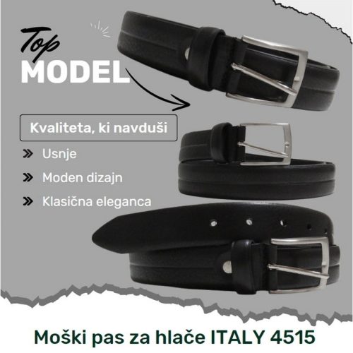 Pas za hlače usnje ITALY 4515 - slika 5