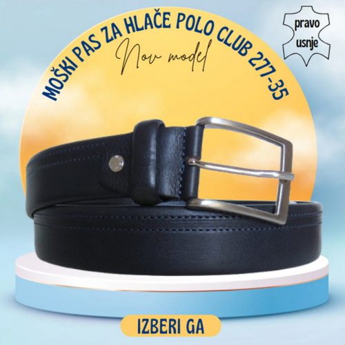Pas za hlače usnje POLO CLUB 277-35 - slika 3