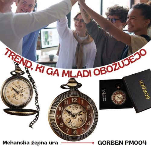 Mehanska žepna ura GORBEN PM004 - slika 7