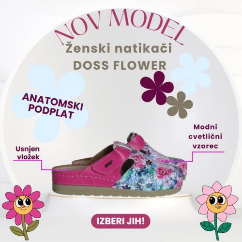 Ženski natikači DOSS FLOWER - slika 4