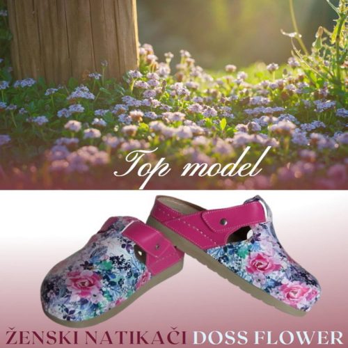 Ženski natikači DOSS FLOWER - slika 7