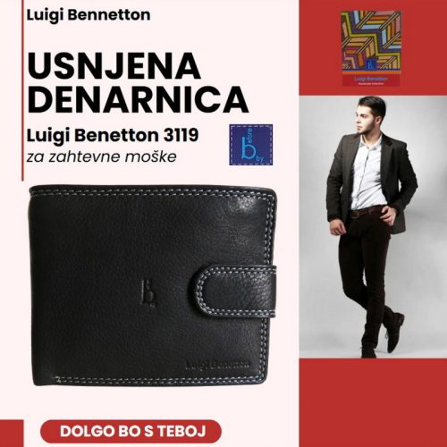 Moška usnjena denarnica Luigi Benetton 3119 - slika 5