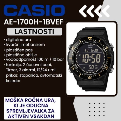 Ročna ura CASIO AE-1700H-1BVEF - slika 3
